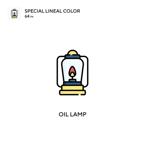 Масляна Лампа Проста Векторна Піктограма Піктограми Масляної Лампи Вашого Бізнес — стоковий вектор