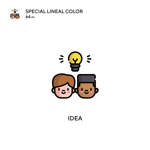 Idea Icono Vector Simple Iconos Ideas Para Proyecto Empresarial — Archivo Imágenes Vectoriales