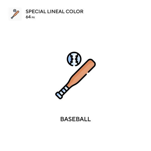 Baseball Jednoduchá Vektorová Ikona Baseballové Ikony Pro Váš Podnikatelský Projekt — Stockový vektor