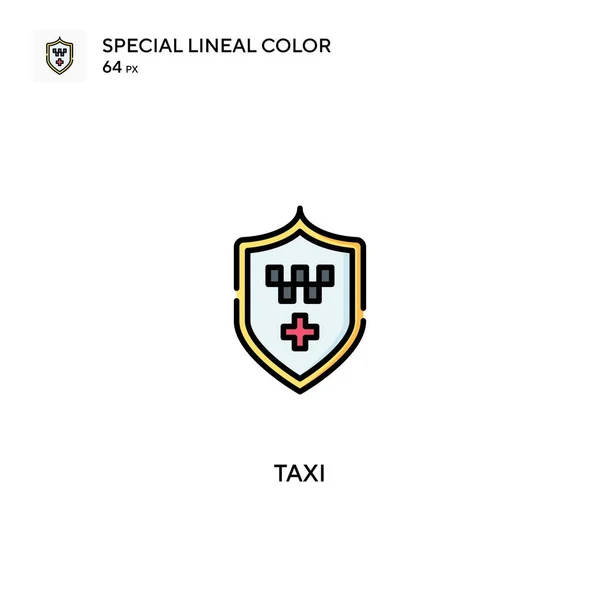 Taxi Eenvoudige Vector Icoon Taxi Iconen Voor Business Project — Stockvector