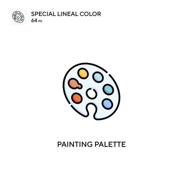 Paleta Pintura Icono Vector Simple Iconos Paleta Pintura Para Proyecto — Archivo Imágenes Vectoriales