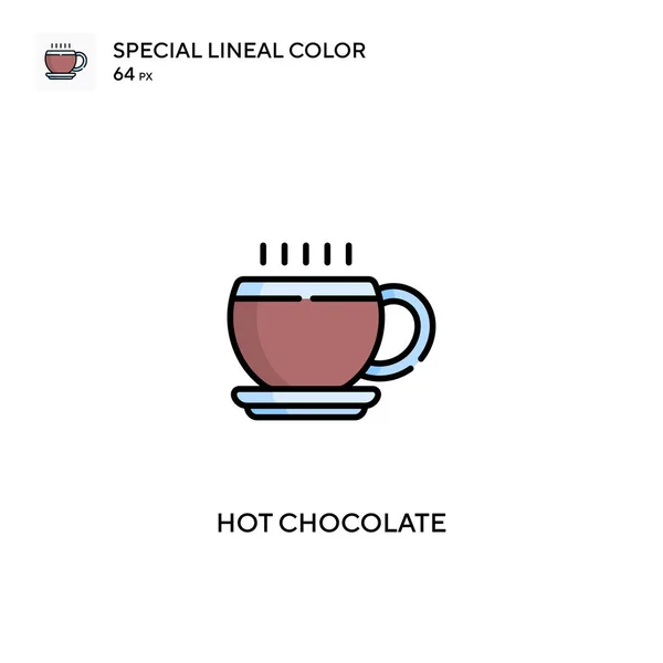 Hot Chocolate Simple Vector Icon Hot Chocolate Icons Your Business — Stock Vector