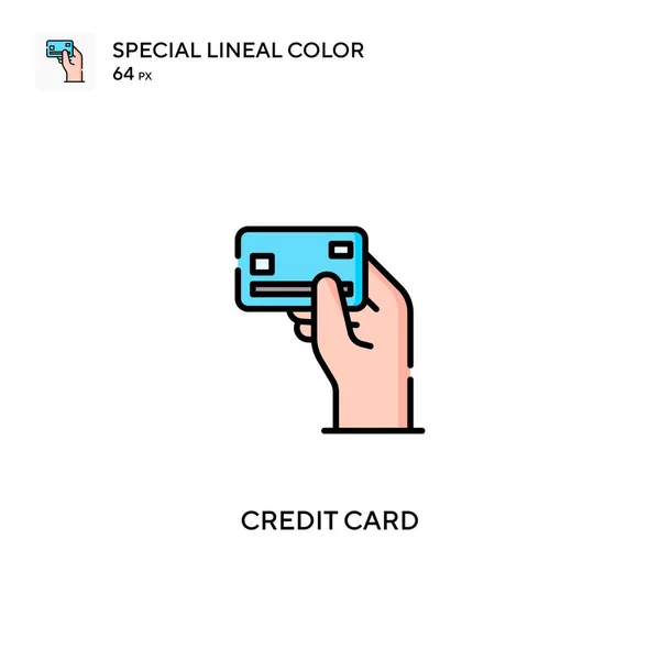 Cartão Crédito Ícone Vetorial Simples Ícones Cartão Crédito Para Seu —  Vetores de Stock