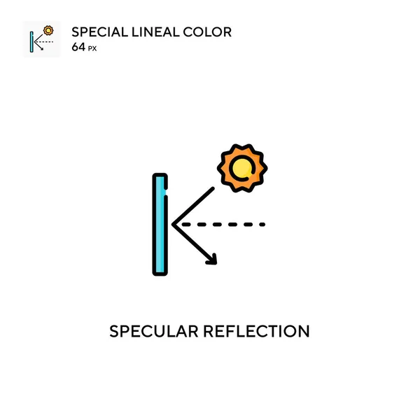 Spekuláris Reflexió Egyszerű Vektor Ikon Speciális Reflexiós Ikonok Üzleti Projektjéhez — Stock Vector