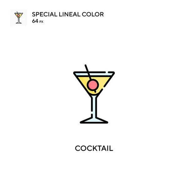 Cocktail Simple Vector Icon Cocktail Icons Your Business Project — Stock Vector