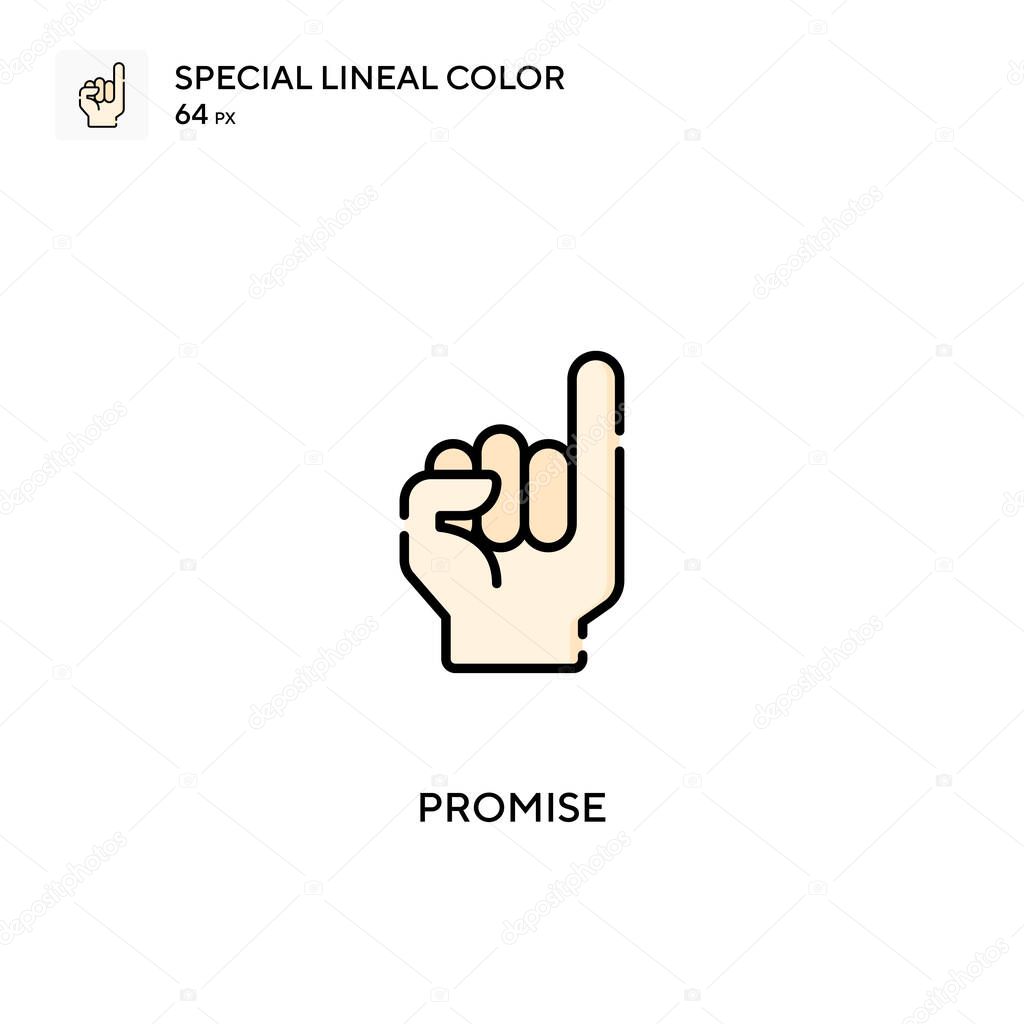 Promise Simple vector icon. Promise icons for your business project