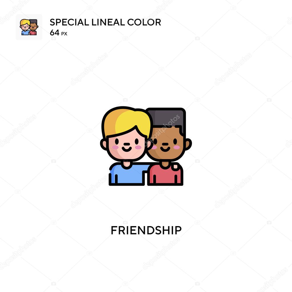 Friendship Simple vector icon. Friendship icons for your business project