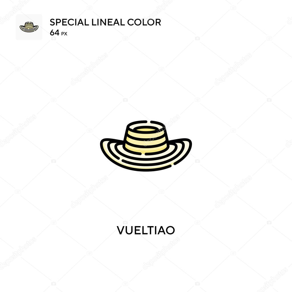Vueltiao Simple vector icon. Vueltiao icons for your business project
