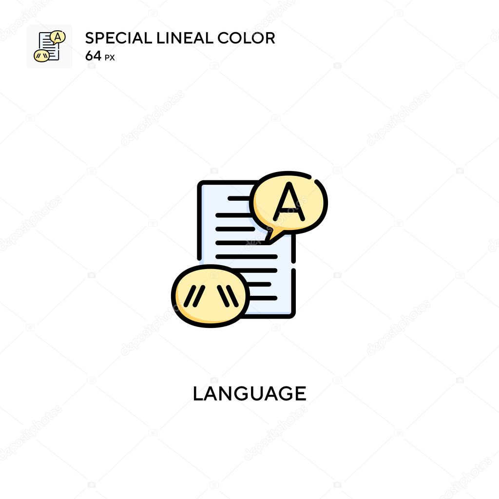 Language Simple vector icon. Language icons for your business project