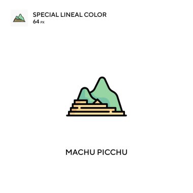 Machu picchu basit vektör simgesi. İş projeniz için Machu picchu simgeleri