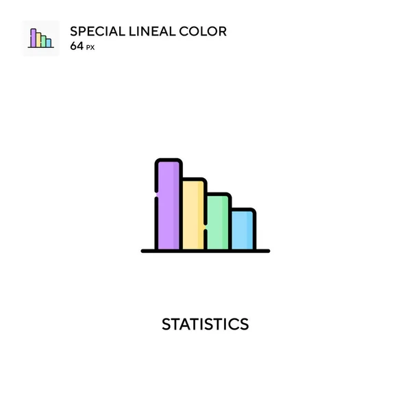 Estadísticas Icono Vector Simple Iconos Estadísticos Para Proyecto Empresarial — Archivo Imágenes Vectoriales