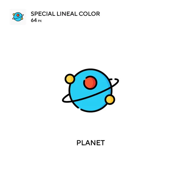 Planeta Icono Vector Simple Planeta Iconos Para Proyecto Negocio — Vector de stock