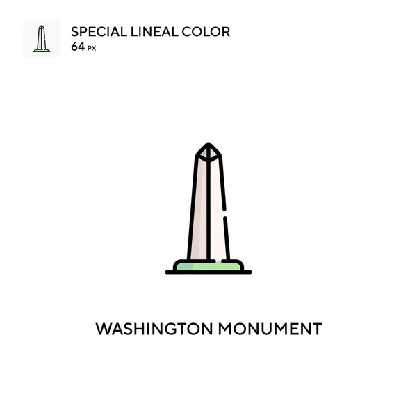 Washingtonský Památník Jednoduchá Vektorová Ikona Washingtonské Památkové Ikony Pro Váš — Stockový vektor