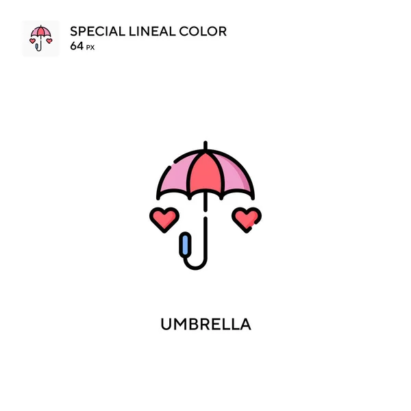Schirm Einfaches Vektor Symbol Regenschirm Symbole Für Ihr Geschäftsprojekt — Stockvektor
