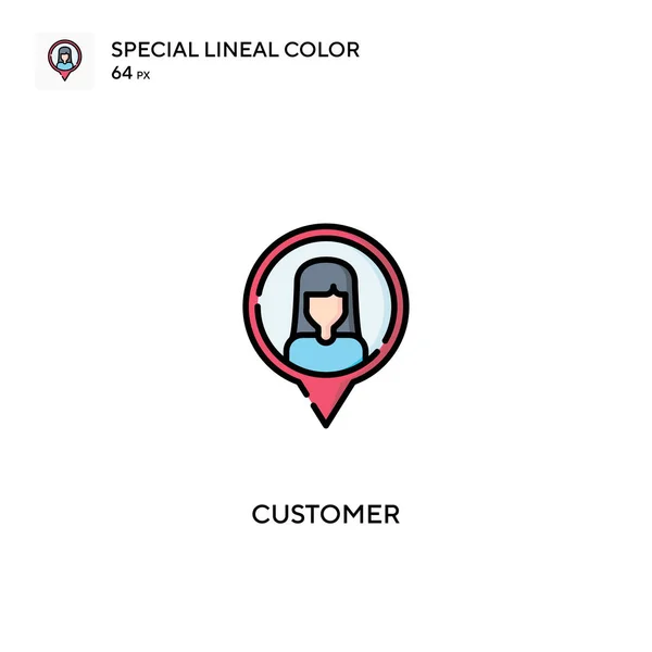 Cliente Icono Vector Simple Iconos Clientes Para Proyecto Empresarial — Archivo Imágenes Vectoriales