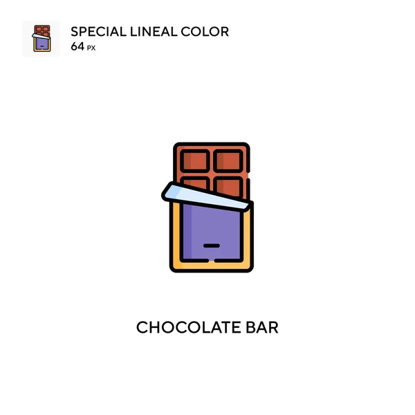 Barra Chocolate Ícone Vetorial Simples Ícones Barra Chocolate Para Seu — Vetor de Stock
