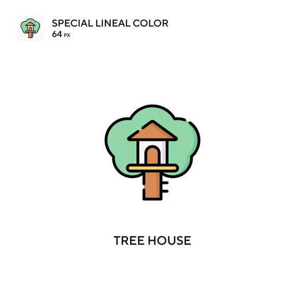 Σπίτι Δέντρου Απλή Διανυσματική Εικόνα Δέντρο Εικονίδια Σπίτι Για Την — Διανυσματικό Αρχείο