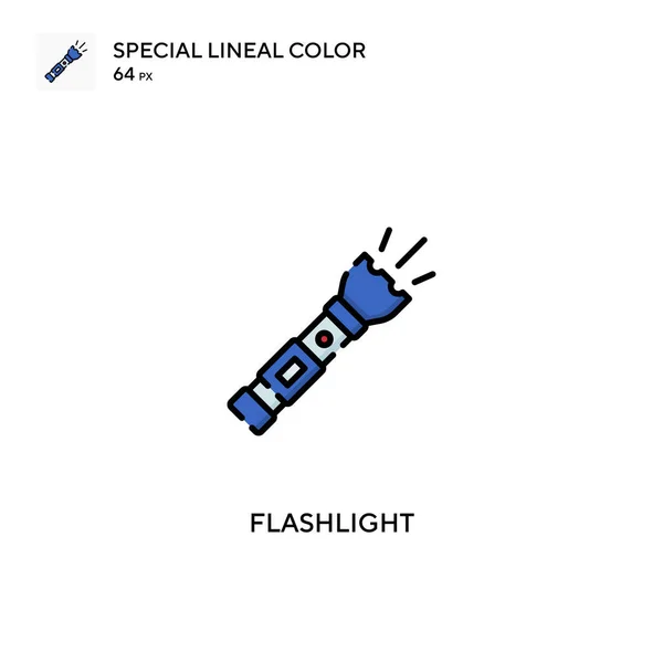 Taschenlampe Einfaches Vektorsymbol Taschenlampensymbole Für Ihr Geschäftsprojekt — Stockvektor