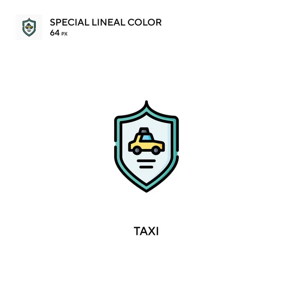 Taxi Jednoduchá Vektorová Ikona Ikony Taxi Pro Váš Obchodní Projekt — Stockový vektor