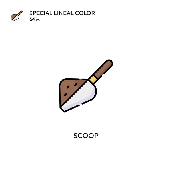 Scoop Icono Vector Simple Iconos Scoop Para Proyecto Empresarial — Vector de stock