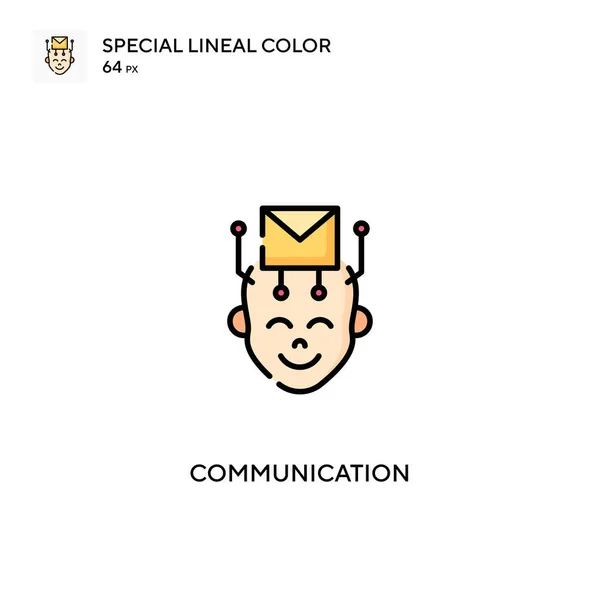 Kommunikáció Egyszerű Vektor Ikon Kommunikációs Ikonok Üzleti Projektjéhez — Stock Vector