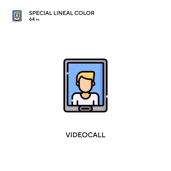 Videocall Απλό Διανυσματικό Εικονίδιο Εικονίδια Videocall Για Την Επιχείρησή Σας — Διανυσματικό Αρχείο