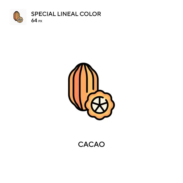 Kakao Jednoduchá Vektorová Ikona Ikony Cacao Pro Váš Podnikatelský Projekt — Stockový vektor