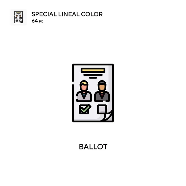 Balota Icono Vector Simple Iconos Votación Para Proyecto Negocio — Archivo Imágenes Vectoriales