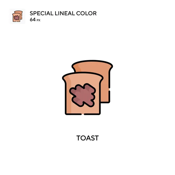 Toast Simple Icône Vectorielle Toast Icônes Pour Votre Projet Entreprise — Image vectorielle