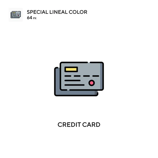 Kreditní Karta Jednoduchá Vektorová Ikona Ikony Kreditních Karet Pro Váš — Stockový vektor