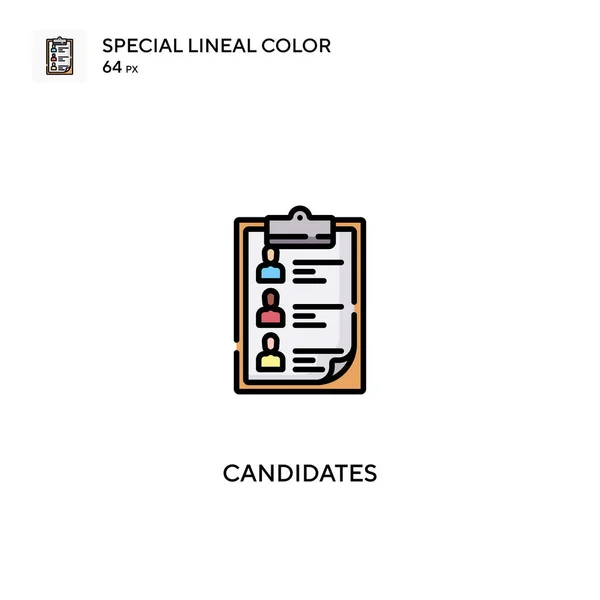 Candidates Simple Vector Icon Candidates Icons Your Business Project — Stock Vector