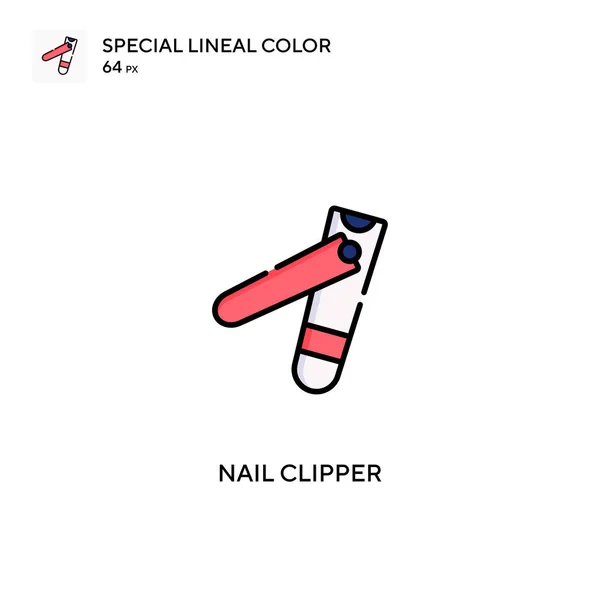 Nail Clipper Simple Vector Icon Nail Clipper Icons Your Business — Stock Vector