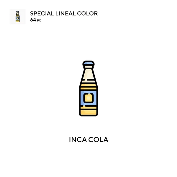 Inca Cola Eenvoudig Vectoricoon Inca Cola Iconen Voor Business Project — Stockvector
