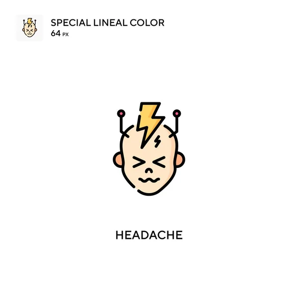 Headache Simple Vector Icon Headache Icons Your Business Project — Stock Vector