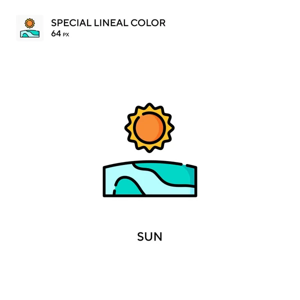 太阳简单向量图标 太阳图标为您的商业项目 — 图库矢量图片