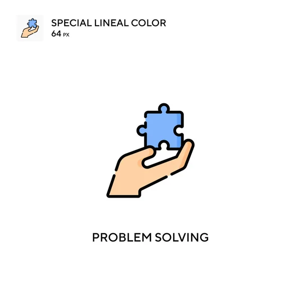 Probleemoplossing Eenvoudig Vectoricoon Probleemoplossende Iconen Voor Bedrijfsproject — Stockvector