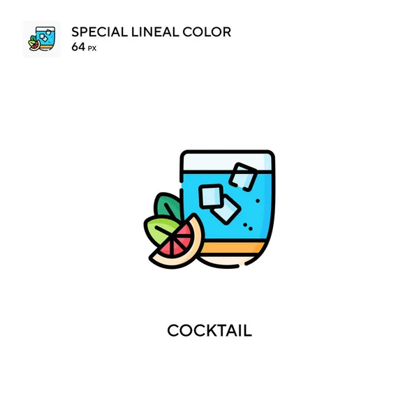 Cocktail Simple Vector Icon Cocktail Icons Your Business Project — Stock Vector