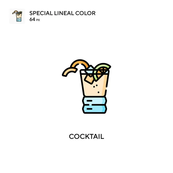 Cocktail Simple Vector Icon Cocktail Icons Your Business Project — Stock Vector