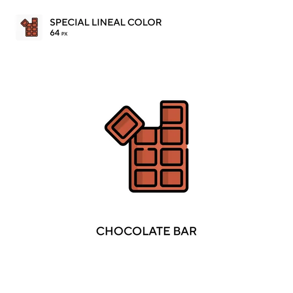 Barra Chocolate Icono Vector Simple Iconos Barra Chocolate Para Proyecto — Vector de stock