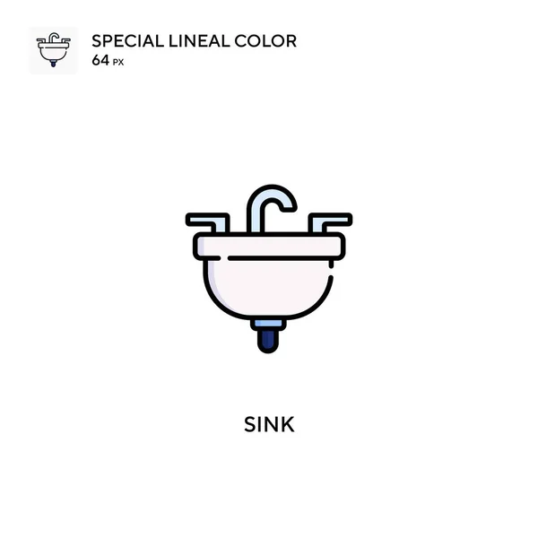 Sink Simple Vector Icon Sink Icons Your Business Project — Stock Vector