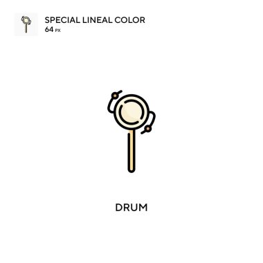 Davul Basit vektör simgesi. İş projeniz için davul simgeleri