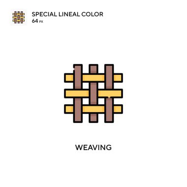 Weaving special lineal color vector icon. Weaving icons for your business project clipart