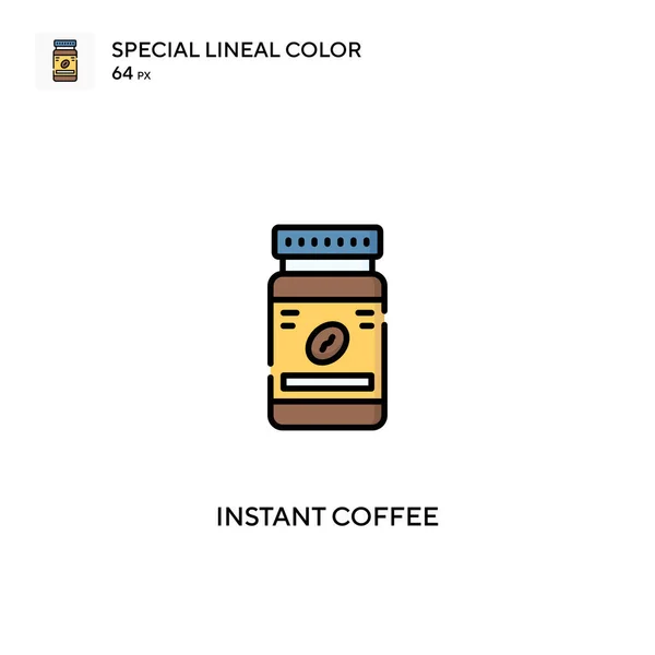 Café Instantáneo Icono Vector Simple Iconos Café Instantáneos Para Proyecto — Archivo Imágenes Vectoriales