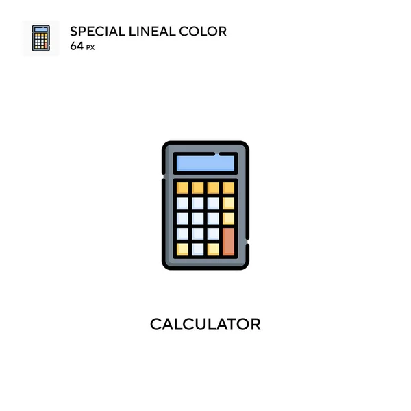 Calculadora Icono Vector Simple Iconos Calculadora Para Proyecto Empresarial — Vector de stock