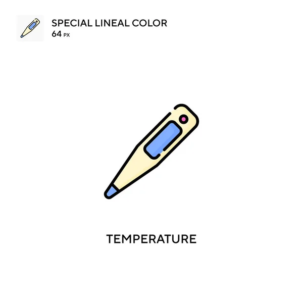 Temperatura Icono Vector Simple Iconos Temperatura Para Proyecto Empresarial — Vector de stock