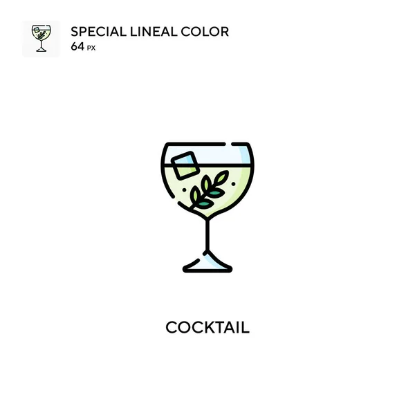 Cocktail Einfaches Vektor Symbol Cocktail Symbole Für Ihr Geschäftsprojekt — Stockvektor