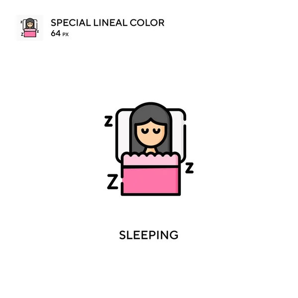 Dormir Icono Vector Simple Iconos Para Dormir Proyecto Empresarial — Vector de stock