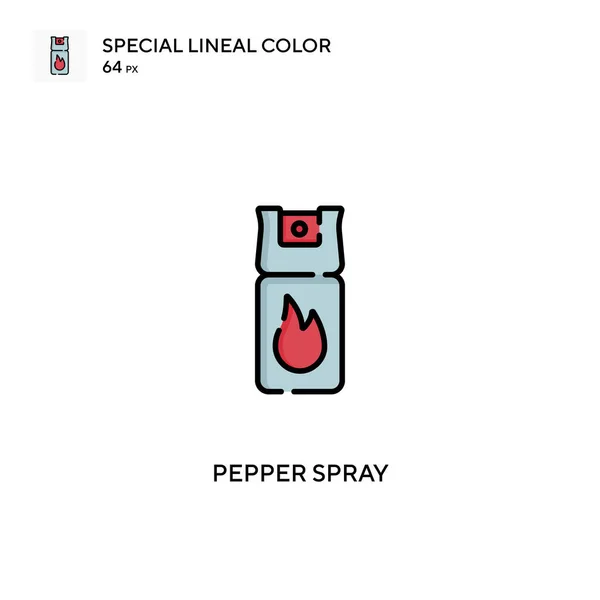 Spray Pimienta Icono Vector Simple Iconos Spray Pimienta Para Proyecto — Vector de stock