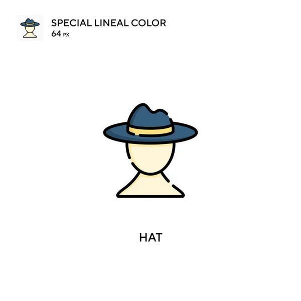 Sombrero Icono Vector Simple Iconos Sombreros Para Proyecto Empresarial — Vector de stock