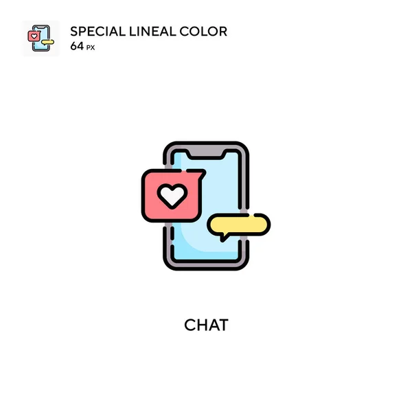 Chat Icono Vector Simple Iconos Chat Para Proyecto Empresarial — Vector de stock